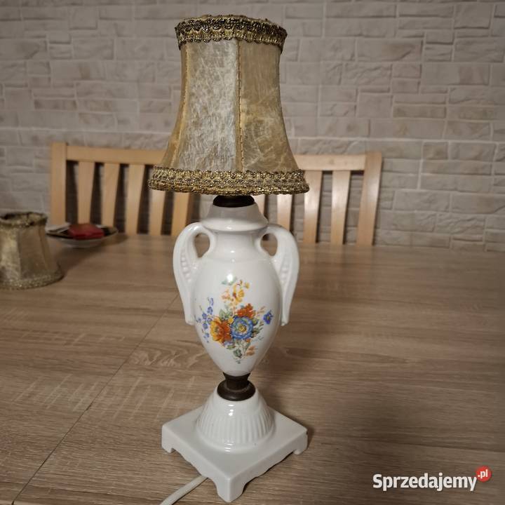 Porcelanowa lampa vintage