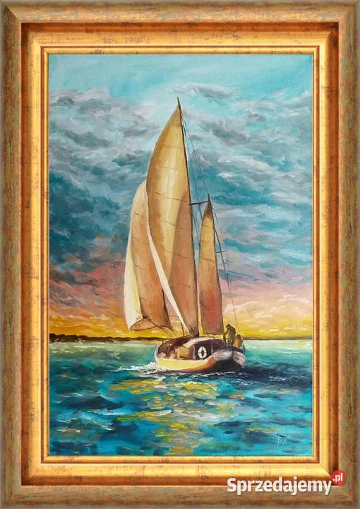 Obraz olejny Żaglówka Lublin