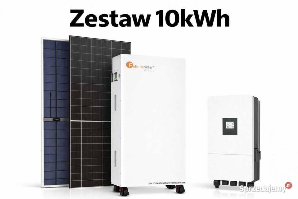 Zestaw budżetowy 10kWh LV panele inwerter 3 fazy Zestawy