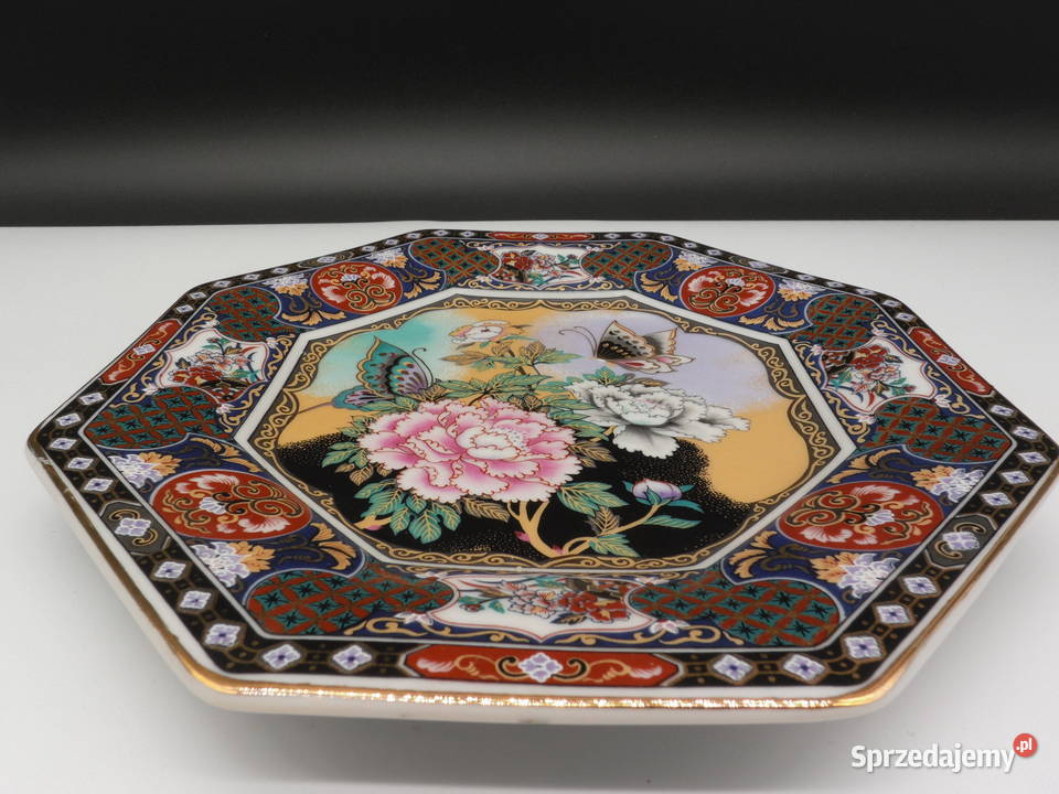 Japoński Talerz Dekoracyjny Imari Seizan Gama Raszków