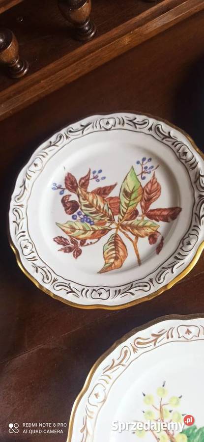 Talerzyk deserowy z ręcznie malowanymi dekorami Gdańsk