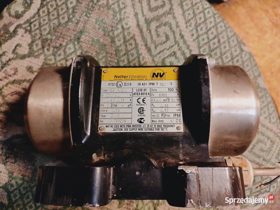 Silnik wibracyjny Netter 230400v Trzebiatkowa