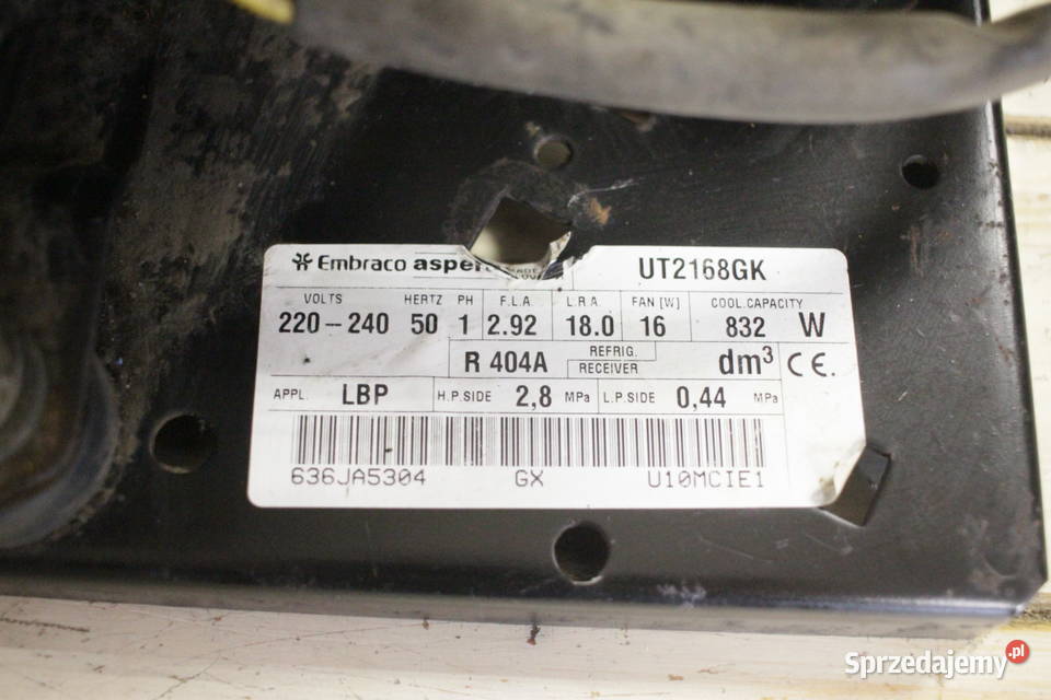 Agregat chłodniczy EMBRACO ASPERA UT2168GK Pszczyna