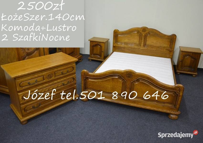 Łóżko Ludwik 140 x 200 śląskie Pszczyna sprzedam
