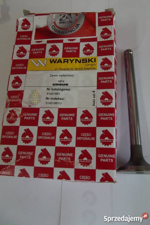 Zawór głowicy wydechowy MF 4 ORYGINAŁ Parczew sprzedam