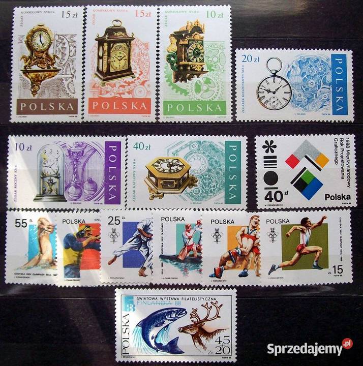 Znaczki polskie 1988 II kwartał łódzkie Leźnica Wielka