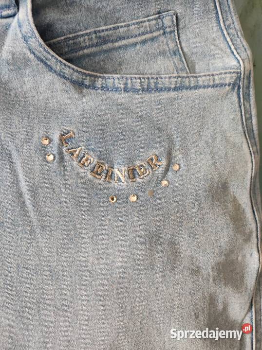dźinsy denim szerokie proste kuloty wysoki stan niebieski świętokrzyskie Kielce