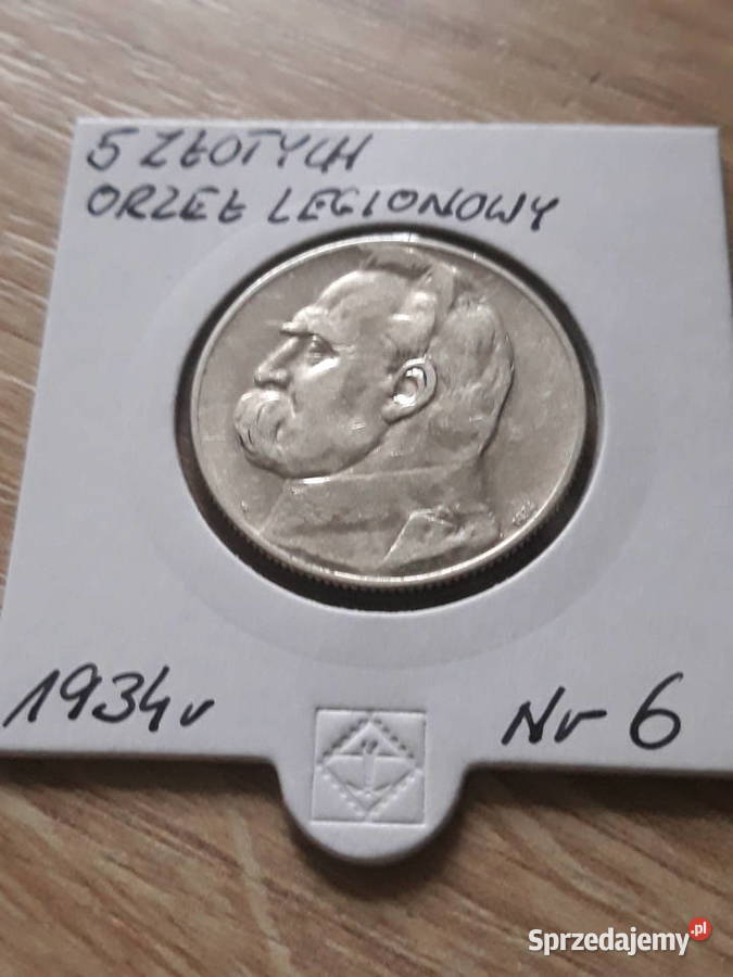 5 J Piłsudski 1934 r Orzeł Legionowy 6 Numizmatyka Konin