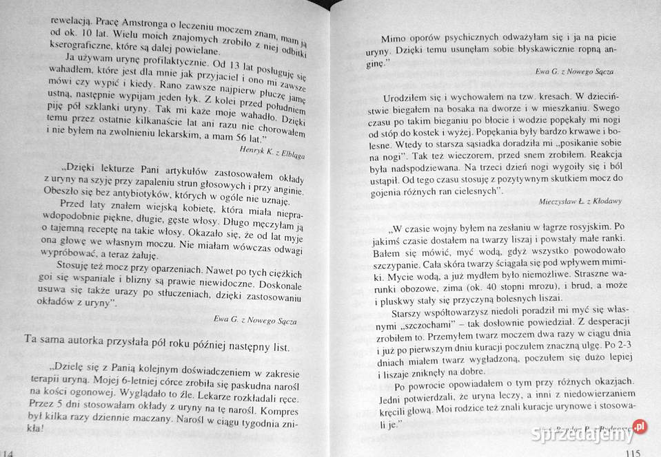 Cuda urynoterapii Elżbieta Cybulska Chełm sprzedam