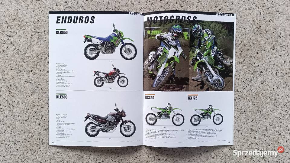 KAWASAKI Ninja GPZ VN KX i inne Program 2000 katalog śląskie Bytom