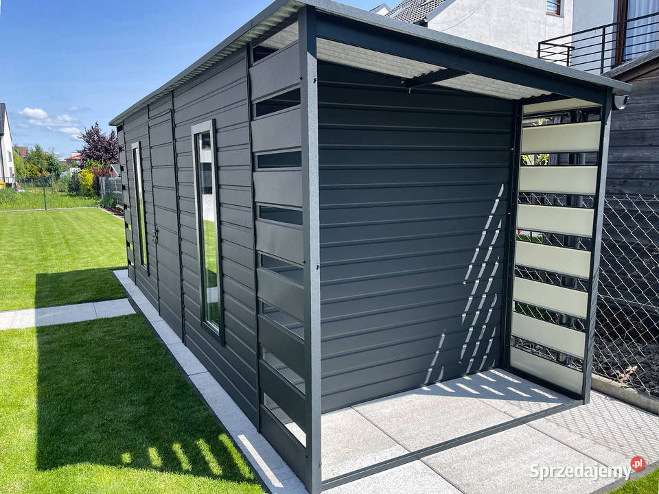 Domek ogrodowy 462 m ciemny grafit matowy Nowy Sącz sprzedam