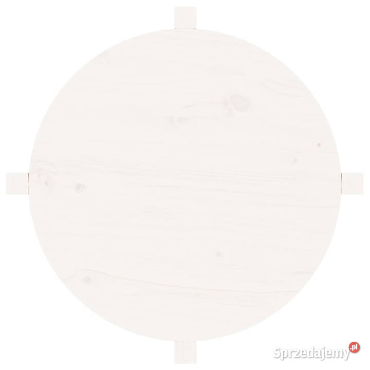 Stolik kawowy biały 625x45 lite drewno sosnowe Warszawa