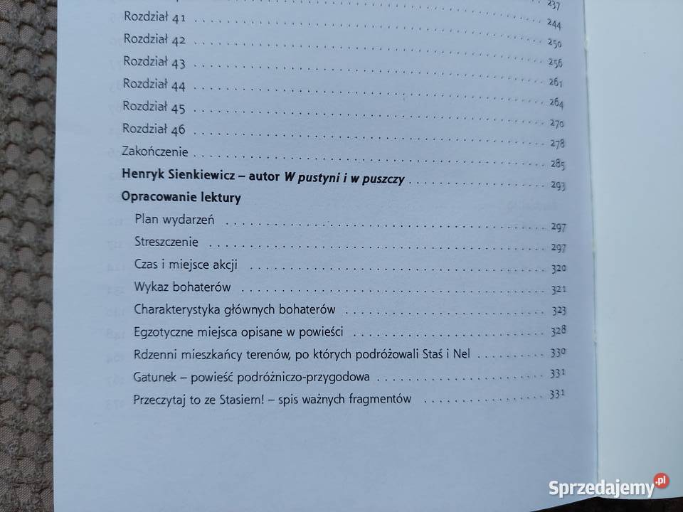 z opracowaniem W pustyni i w puszczy Henryk Książki dla dzieci Kraków sprzedam