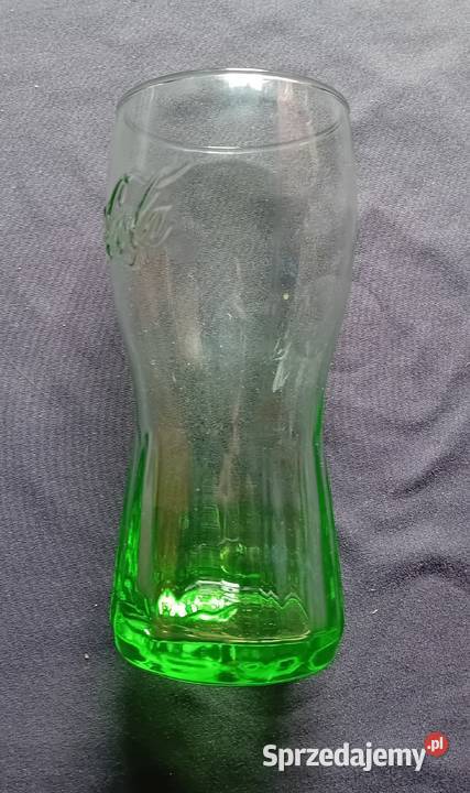 Zielona kolekcjonerska szklanka Coca Cola 025 L Koźminek