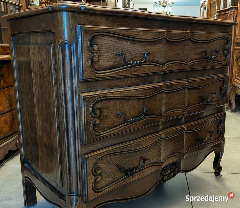 ładna dębowa komoda ludwikowskasklep Dąbrowa śląskie Dąbrowa Górnicza