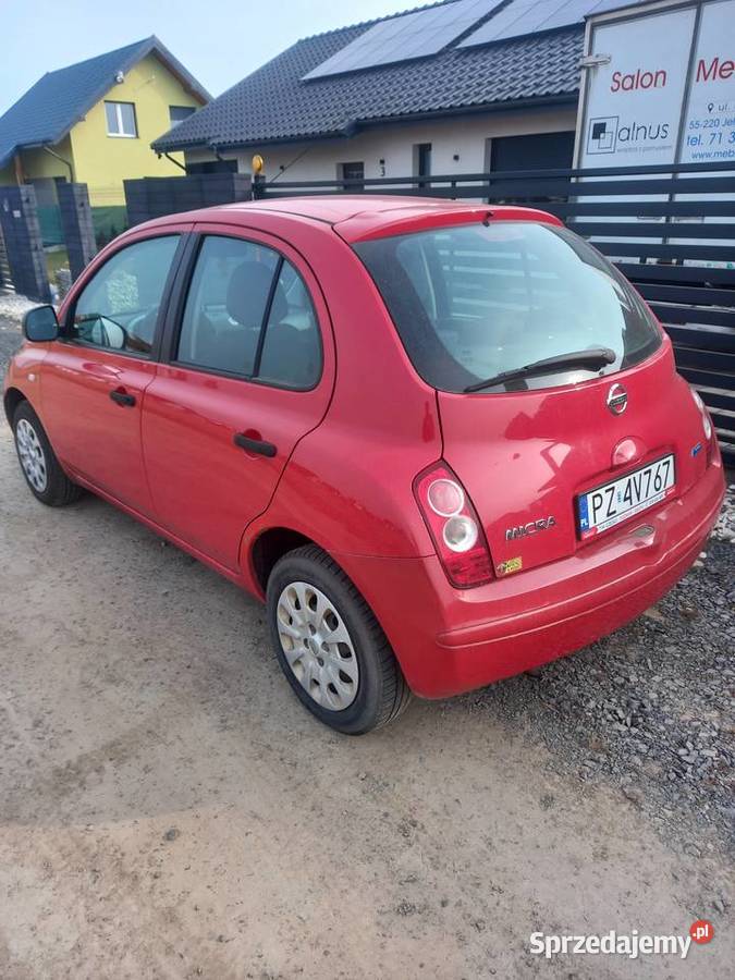 Nissan Micra k12 12 klimatyzacja 5drzwi Zarejestrowany w Polsce Legnica sprzedam