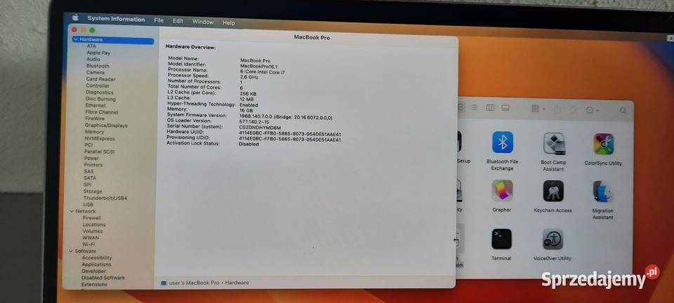 MacBook Pro 16 Touch Bar i7 16GB512GB SSDRetina Skórzewo