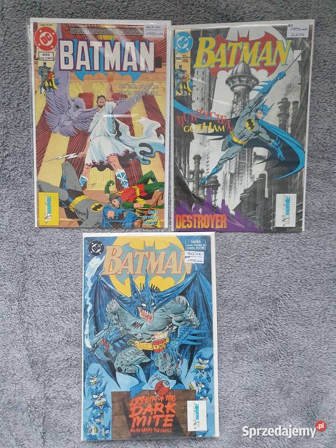 Batman zestaw 8 komiksów TM Semic rocznik 1993