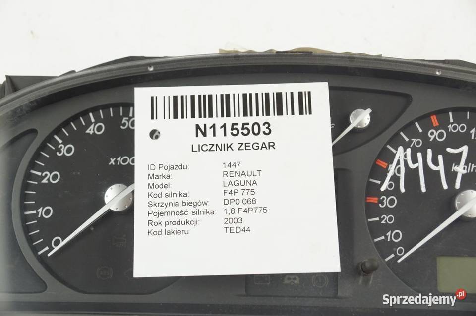 8200218868 LAGUNA 2 LICZNIK ZEGAR AUTOMAT Lipno