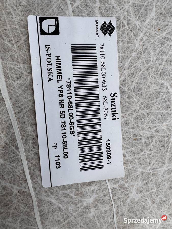 PODSUFITKA PODBITKA DACHU SUZUKI SWIFT MK7 5D Podsufitki małopolskie Brzesko