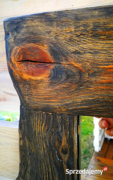 Lustro drewniane vintage rustykalny loft Meble Radków