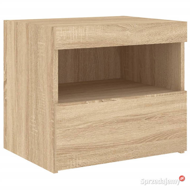Szafka nocna z oświetleniem LED dąb sonoma Nocne sprzedam