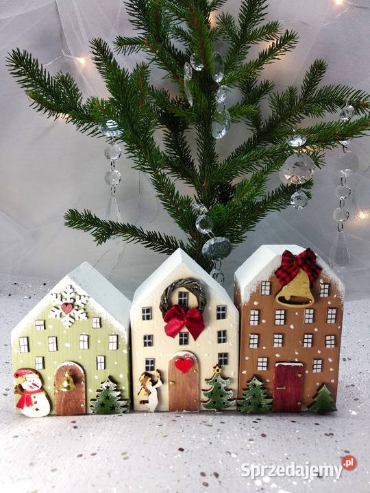 Bajkowe bożonarodzeniowe domki Ozdoba świąteczna Wrocław