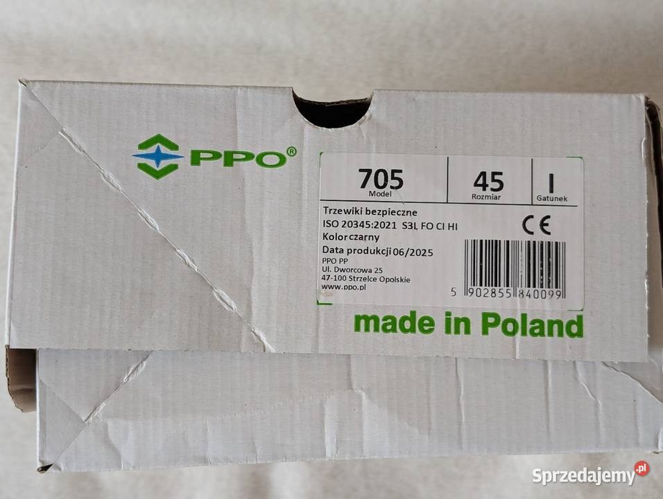Nowe trzewiki robocze męskie PPO 45 Kędzierzyn-Koźle sprzedam