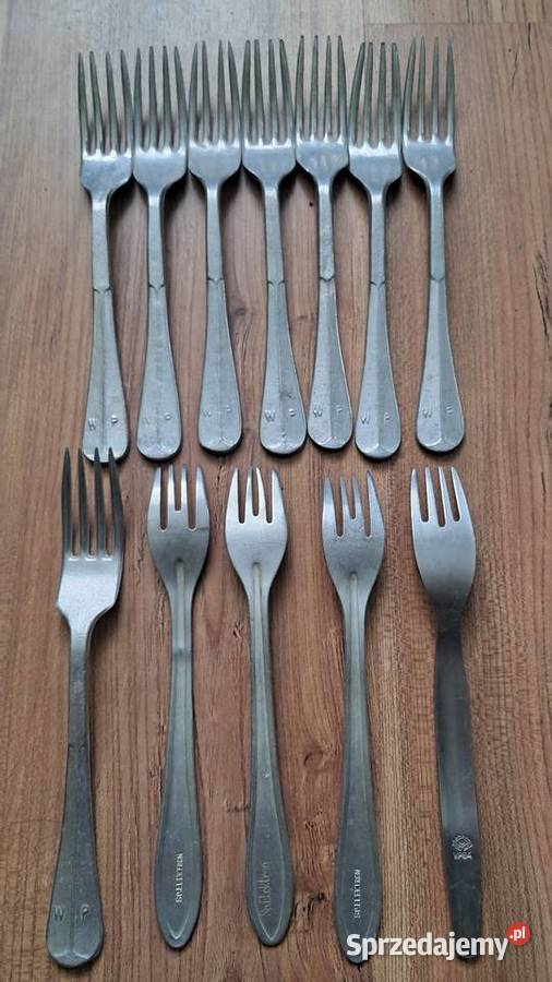 Stare Sztućce Widelce WP i SP Elektron PRL Świecie