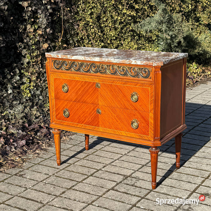 ARTexpert Komoda Ludwik marmurowy blat vintage