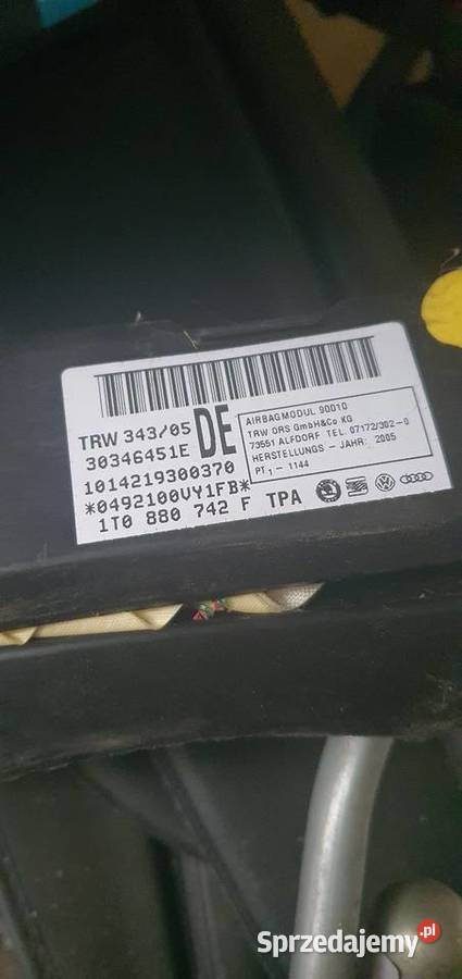 Kurtyna wv Touran 1T0880742F Zielona Góra