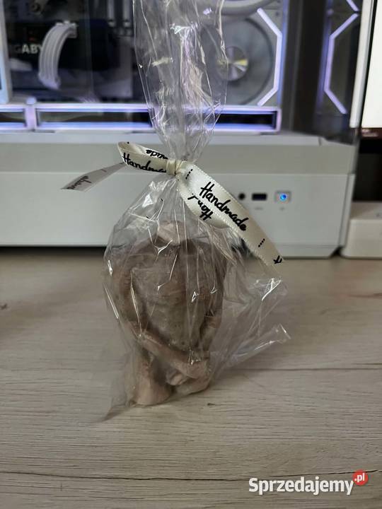 Świeca rzeźba tors męski brązowa Handmade Radzyń Podlaski