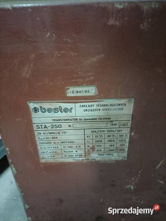 Spawarka Bester STA 250 Wysokie