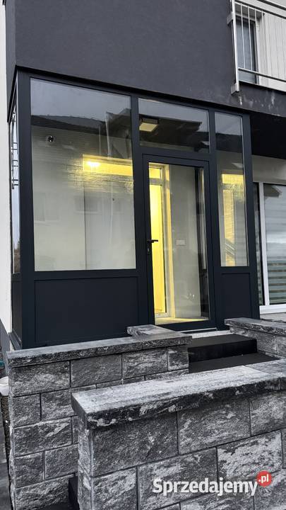 Zabudowa aluminiowa wiatrołap ganek Nowy Sącz Drzwi balkonowe i tarasowe