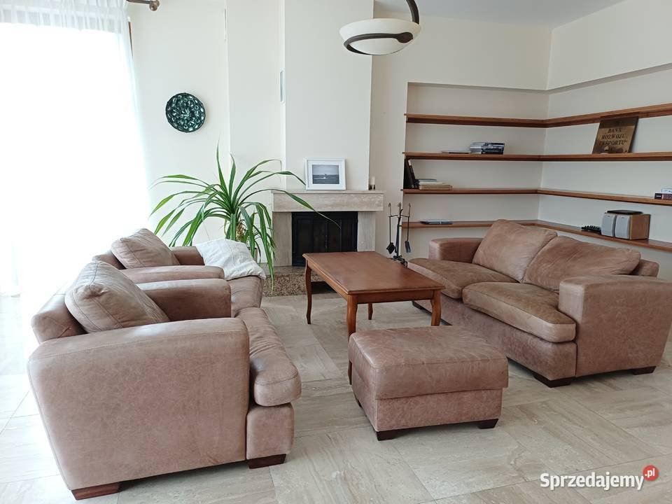 Kanapa dwa fotele pufa Gdańsk