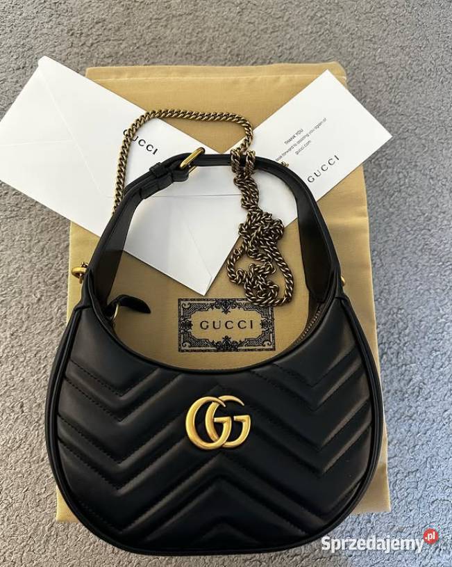 Torebka GUCCI marmon halfmoon ręki Do ręki  Wrocław