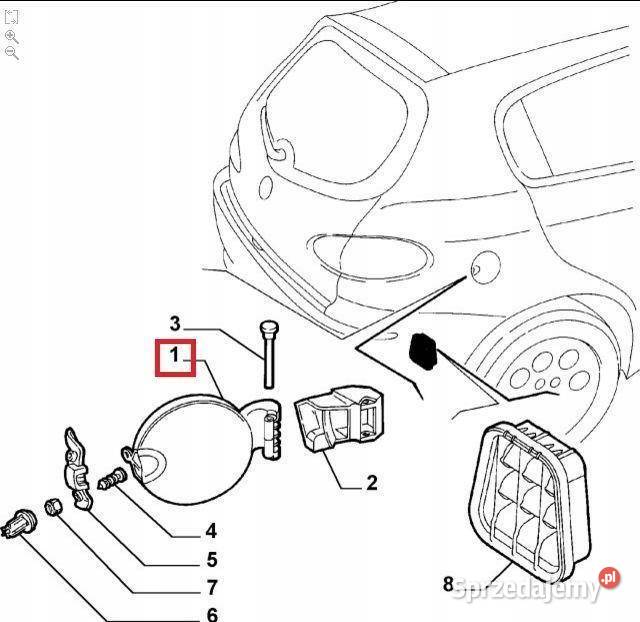 KLAPKA WLEWU PALIWA ALFA ROMEO 0010 NOWA Klapki wlewu paliwa lubelskie