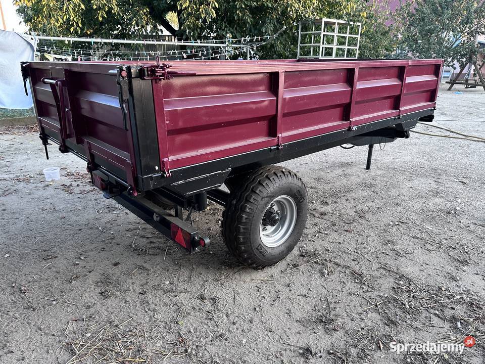 Przyczepa jednoosiowa wywrotka nieuszkodzony Pustków