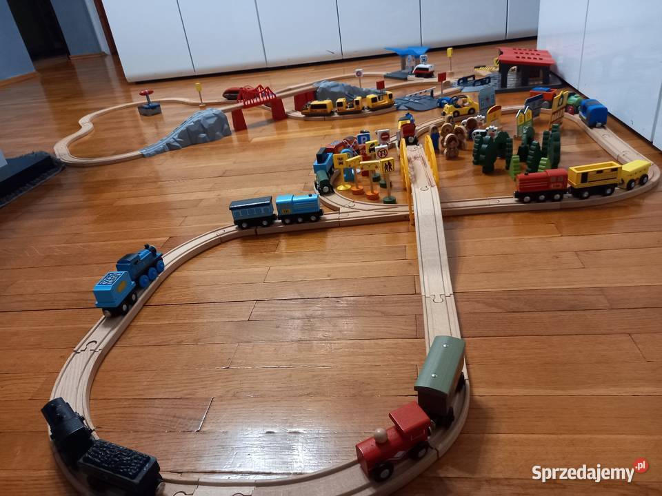 Drewniana kolejka Kolejki i tory Radwanice sprzedam