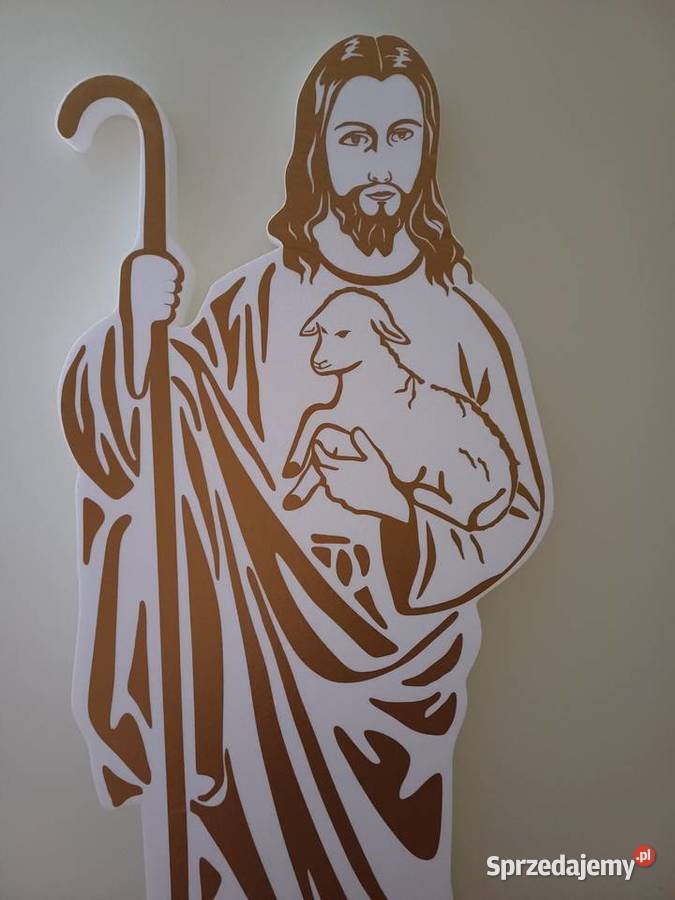 Postać Pana Jezusa pasterza dekoracja Pierwsza Dobrzyca