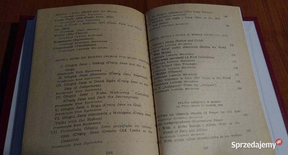 Poezje wybrane William Butler Yeats wybrał Gdańsk