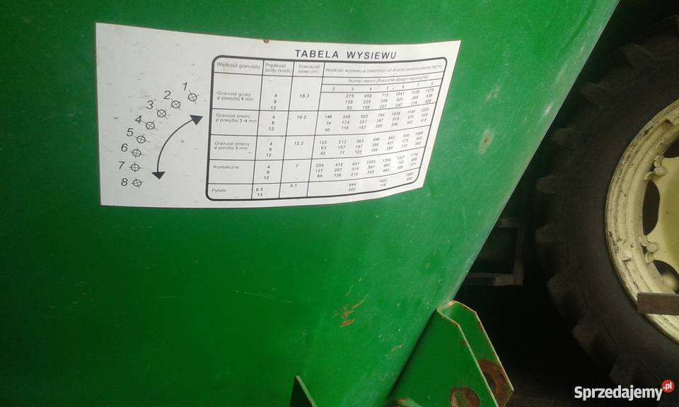 Rozsiewacz nawozów Sipma 500l Zakrzewo