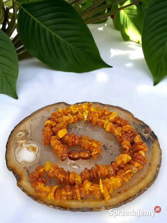 Korale z bursztynu BURSZTYN bałtycki sieczka mazowieckie