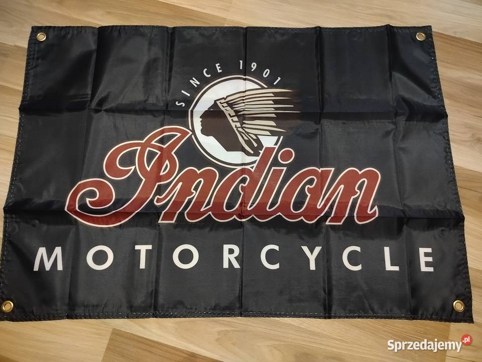 Baner plakat materiałowy 90x60 indian USA harley Gniezno
