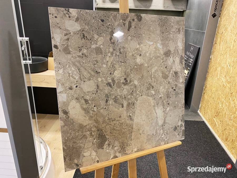 płytka 60x60 gres poler Travertino HBB Beige małopolskie Zakopane