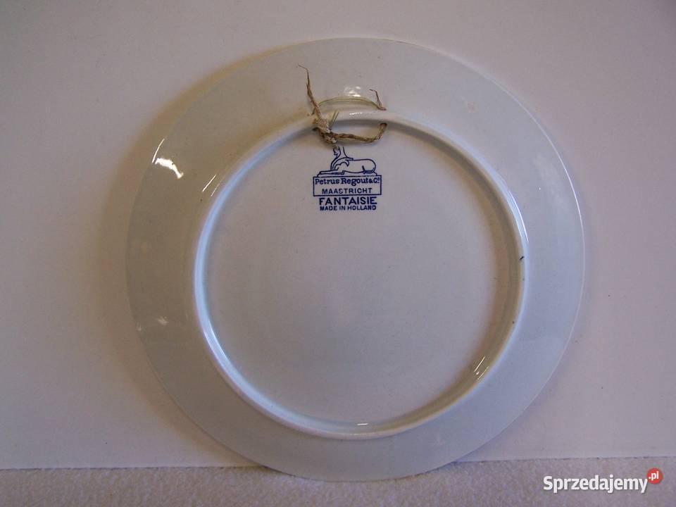 Talerz do powieszenia Petrus Regout fantazja Porcelana i szkło Koszalin