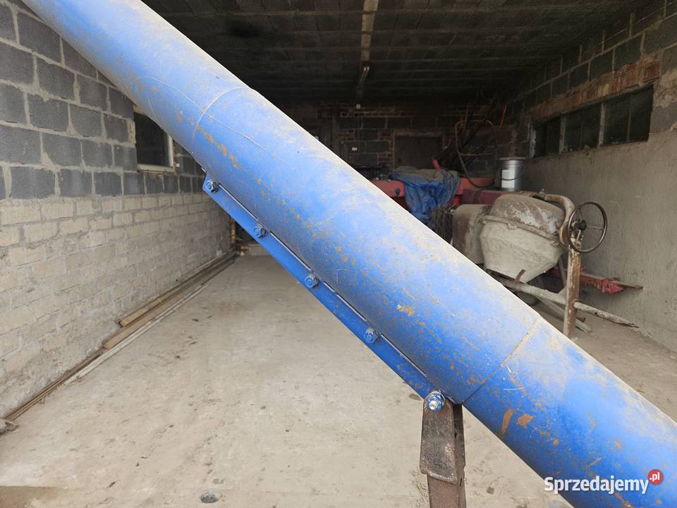 Przenośnik ślimakowy żmijka do zboża 4m nieuszkodzony Gołuchów