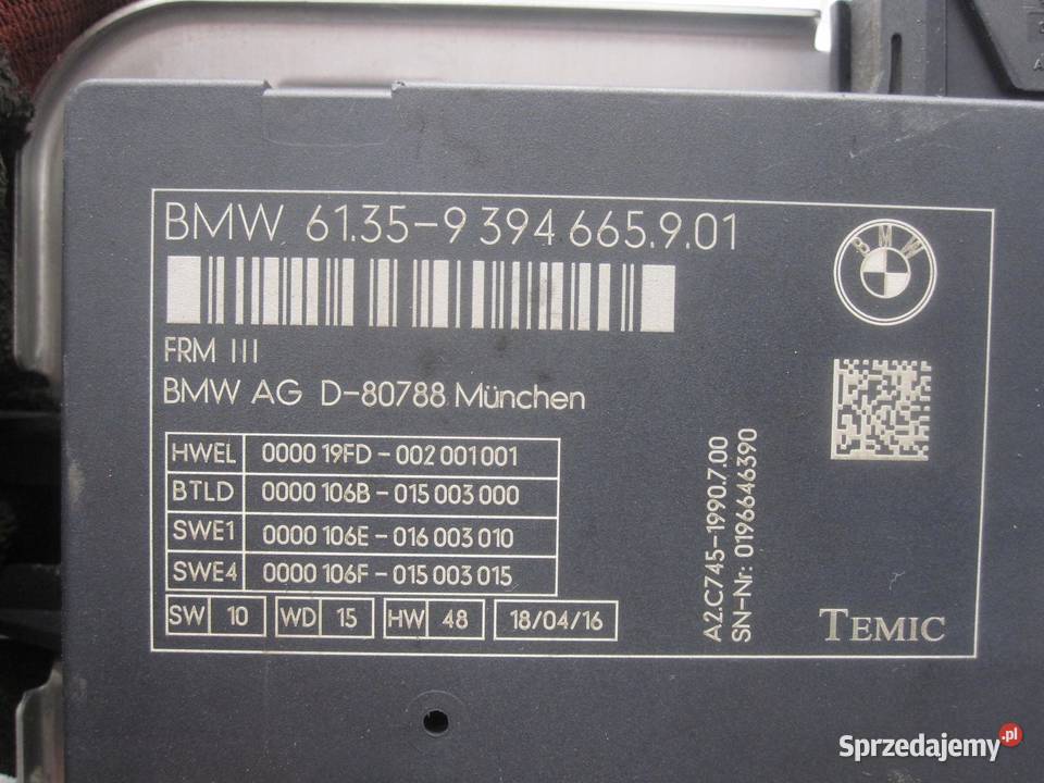 BMW F10 LIFT moduł świateł BI XENON 9394665
