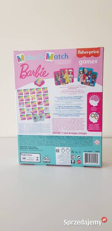 Nowa Memory Barbie Gra dzieci GWN51 fisher folia Warszawa sprzedam
