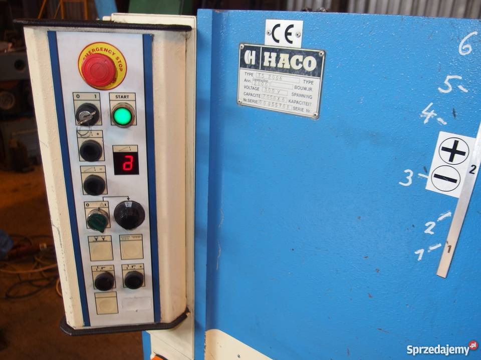 GILOTYNA DO BLACHY HYDRAULICZNA HACO TS2006 wielkopolskie sprzedam